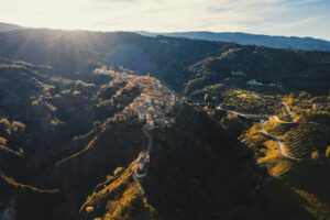 Ancient mountain village of Badolato. Calabria Italy