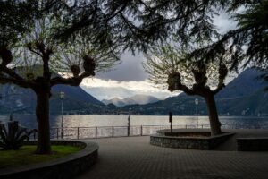 Como Lake shore in Italy