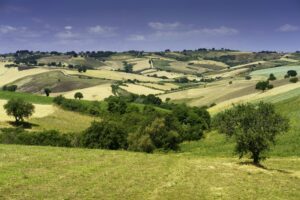 Landscape in Campobasso province, Molise, Italy