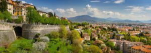 Panoramic View of Bergamo, Italy