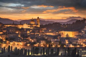 Urbino, Italy medieval walled city in the Marche Region