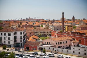 Venice cityscape from above