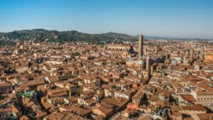 Aerial view of Bologna