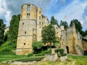 Beaufort castle ruins in Luxembourg