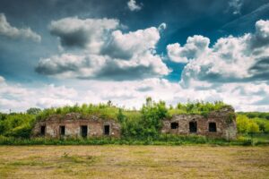 Brest, Belarus. Ruins Of The Bernardine Monastery In Brest In Su