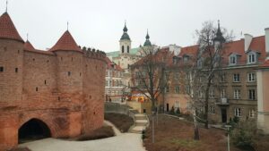 Castle in Warsaw, famous travel destination in Europe