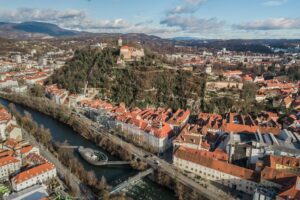 CItyscape of Graz, Austria