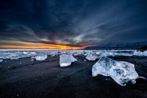 Diamond beach in Iceland