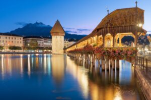 Lucern, Switzerland on the Reuss River