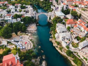 Mostar, Bosnia and Herzegovina. City view.