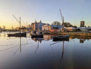 Old boats Galway hookers at Claddagh