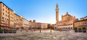 Panorama of Siena, Italy