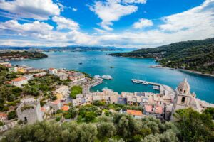 Porto Venere marina in Italy panorama