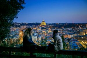 Skyline of the city of Rome, Italy