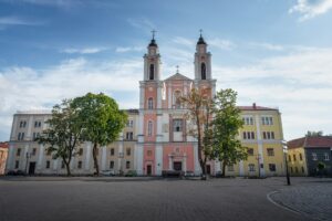 St. Francis Xavier Church at Kaunas Town Hall Square - Kaunas, Lithuania