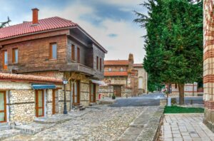 Streets of the old town of Nessebar, Bulgaria