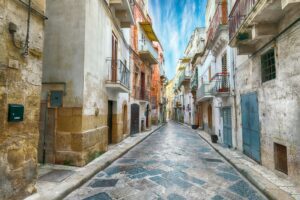 The historic center of a Gravina in Puglia